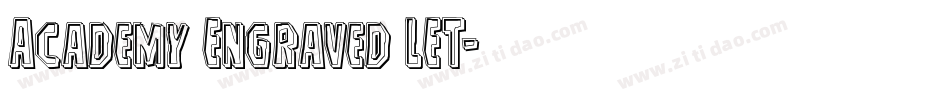 Academy Engraved LET字体转换